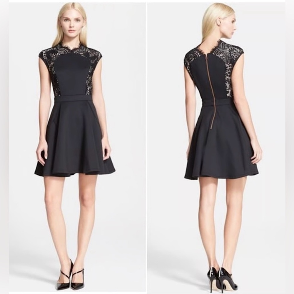 Elegant Black Lace Dress